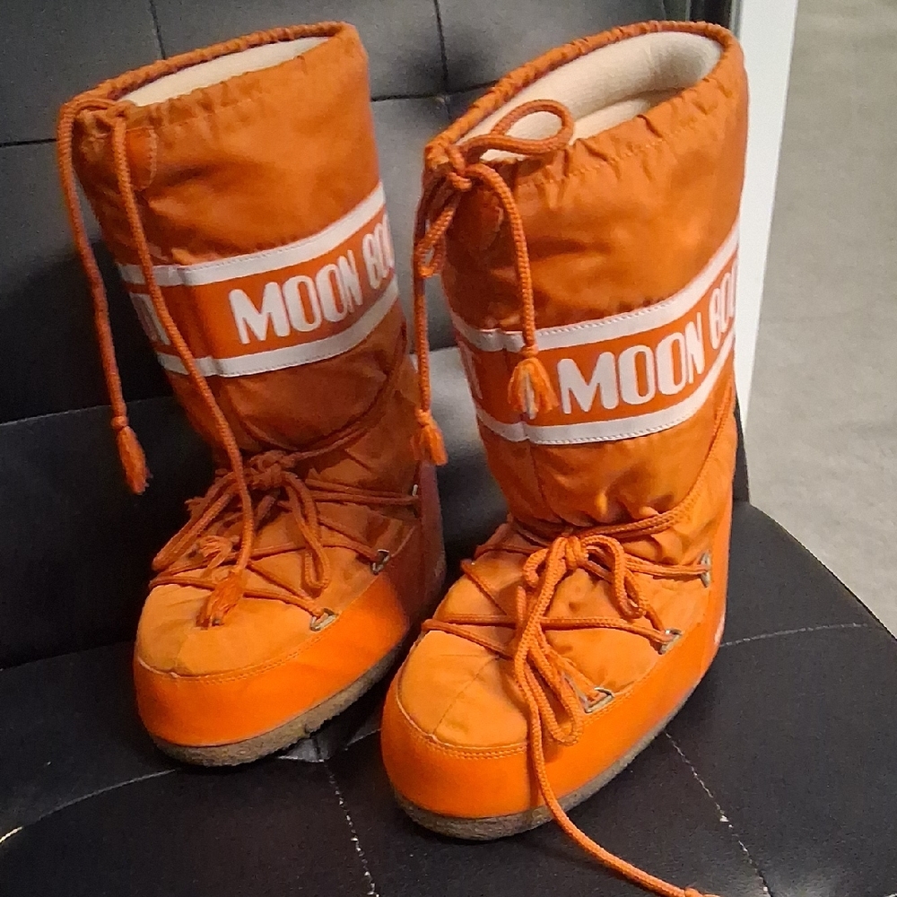 Moon Boot Orange Men's Rain & Snow Boots